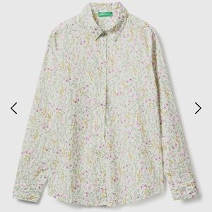 United colors of Benetton floral button-down